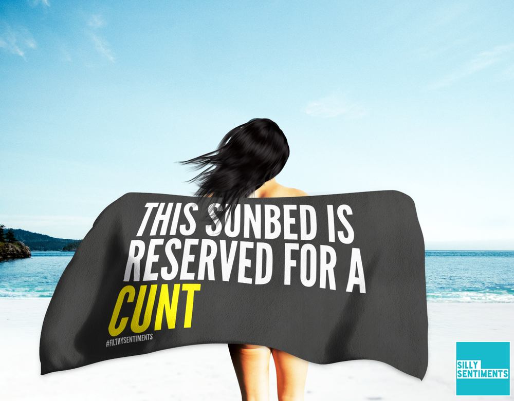 Cunt Reserved Beach Towel #1 image